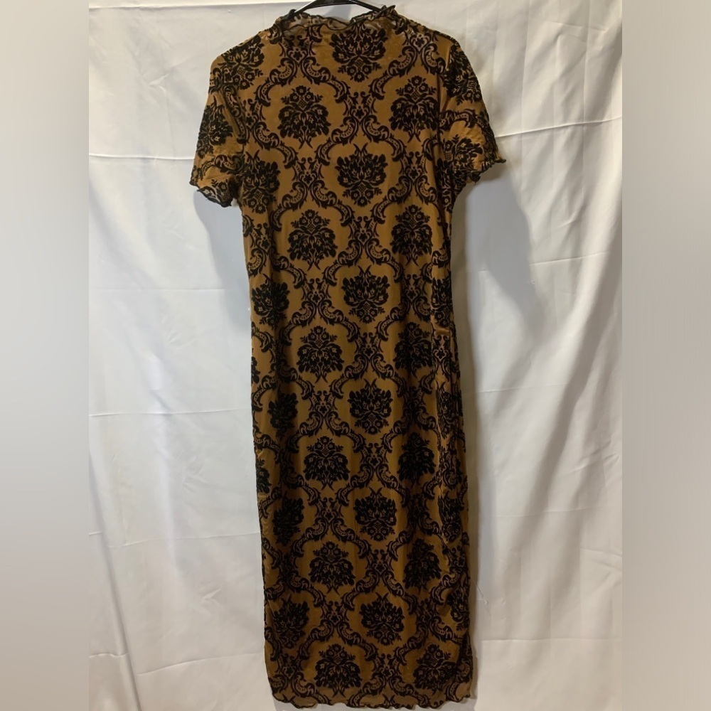 3/$28❤️SHEIN florals lace, Brown and black dress size XL - Picture 2 of 8
